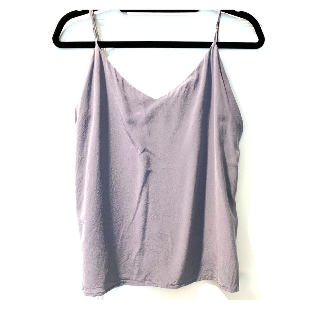 L’Agence washed silk camisole, sz Large